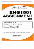 ENG1501 ASSIGNMENT 03 DUE 01AUGUST 2023