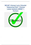 NR 667 i-Human Larry Orlander "Abdominal Pain" i-Human Latest Updates (NR667 iHuman)