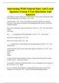 Interacting With Federal State And Local Agencies Lesson 4 Test Questions And Answers