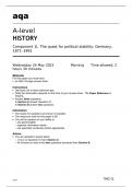 Aqa History A-level  7042-1L Question Paper May2023 