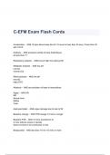 C-EFM Exam Flash Cards Questions & Answers 2023 (A+ GRADED 100% VERIFIED)