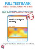 Test Banks For Medical-Surgical Nursing 7th Edition by Adrianne Dill Linton; Mary Ann Matteson, 9780323554596, Chapter 1-63 Complete Guide