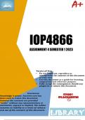 IOP4866 Assignment 4 Semester 1 2023