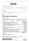 AQA 7366FURTHERMATHEMATICS-AS-[PAPER1,PAPER2D,PAPER2M,PAPER2S]