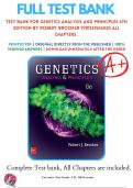 Test Bank For Genetics Analysis And Principles 6th Edition By Robert Brooker 9781259616020 ALL Chapters .