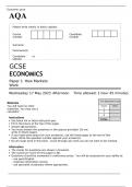 AQA GCSE ECONOMICS Paper 1 MAY 2023 QUESTION PAPER: How Markets Work