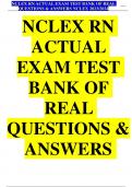 NCLEX RN ACTUAL EXAM TEST BANK OF REAL QUESTIONS & ANSWERS NCLEX 2023/2024 NCLEX RN ACTUAL EXAM TEST BANK OF REAL QUESTIONS & ANSWERS NCLEX 2023/2024 NCLEX RN ACTUAL EXAM TEST BANK OF REAL QUESTIONS & ANSWERS NCLEX 2023/2024 NCLEX RN ACTUAL EXAM TEST BANK