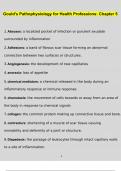 Test Bank - Gould's Pathophysiology for the Health Professions, 7th Edition (VanMeter 2023) Chapter  5 Questions and Answers Latest (2023 / 2024) (Verified Answers)