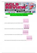 ACLS Written Test QUIZ Exam MOD 004 Questions and Answers 2023/2024 VERIFIED