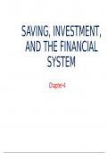 SAVING, INVESTMENT, AND THE FINANCIAL SYSTEM