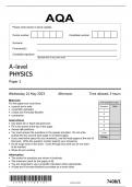 AQA 7408-1 PHYSICS-A LEVEL PAPER1 MAY23.