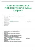 IFSTA ESSENTIALS OF FIRE FIGHTING 7th Edition Chapter 5