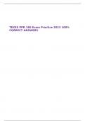TEXES PPR 160 Exam Practice 2023 100% CORRECT ANSWERS