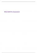 WGU D204 Pre Assessment