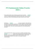 PN Fundamentals Online Practice 2020 A