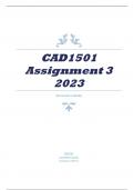 CAD1501 Assignment 3 2023