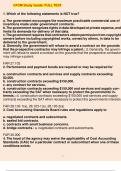 CFCM Study Guide: FULL TEST 1. Which of the following statements is NOT true? a. The government encourages the maximum practicable commercial use of inventions made under government contracts. b. The government recognizes rights in data d