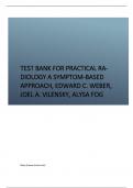 Test Bank for Practical Radiology A Symptom-Based Approach, Edward C. Weber, Joel A. Vilensky, Alysa Fog.