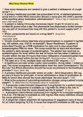 Med Dose Review WGU 1. How many teaspoons are needed to give a patient a tablespoon of cough syrup?: 3 2. A primary healthcare provider has prescribed 10 mL of diphenhydramine syrup bid to a child. What instruction should a nurse give the child's paren