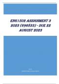 ENG1502 Assignment 3 2023 (696833) - DUE 22 August 2023