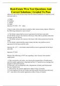 Real-Estate Wra Test Questions And Correct Solutions | Graded To Pass