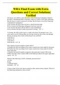 WRA LICENSING EXAM QUESTIONS EXAM BUNDLE