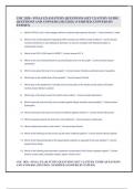 COC 2020 - FINAL EXAM STUDY QUESTIONS (SET 12) STUDY GUIDE QUESTIONS AND ANSWERS (2022/2023) (VERIFIED ANSWERS BY EXPERT)