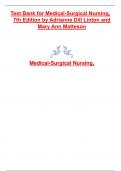 Test Bank for Medical-Surgical Nursing, 7th Edition latest update by Adrianne Dill Linton and Mary Ann Matteson.pdf