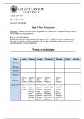 Time management (online student edition)