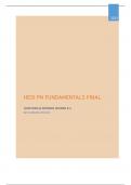 HESI PN FUNDAMENTALS FINAL - QUESTIONS & ANSWERS (SCORED A+) BEST VERSION 2023