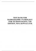 TEST BANK FOR RADIOGRAPHIC PATHOLOGY 7TH, 8TH FULL EDITIONS!!|| VERIFIED  PACKAGE DEAL!!!