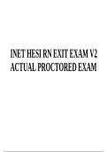 INET HESI RN EXIT EXAM V2 ACTUAL PROCTORED EXAM | LATEST QUESTIONS WITH 100% VERIFIED ANSWERS