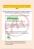 ATI NUR Health Assessment Exam NGN Quiz Bank | Questions and Answers with Rationale Latest 2023 / 2024 