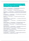 C165 WGU Integrated Physical Science/ Integrated  Physical Science C165 Pre-Assessment VS Objective  Assessment WGU Updated 2023-2024