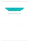 C165 WGU Integrated Physical Science/  C165 Integrated Physical Sciences Updated 2023-2024 Version