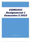 COM2602 Assignment 1 Semester 2 2023