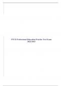 FTCE Professional Education Practice Test Exam 2022/2023