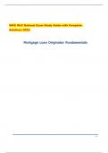 SAFE MLO National Exam Study Guide with Complete Solutions 2023.