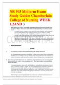 Package deal - NR 503 midterm and final exams, exam review and study guide  for week 1,2 and 3