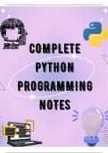 Python Programming Notes