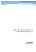 HESI RN EXIT EXAM V2 - QUESTIONS & ANSWERS (SCORED A+) 100% REVIEWED BEST UPDATE 2019