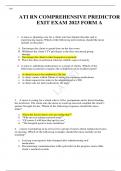 ati rn comprehensive predictor exit exam forms A,B,C,D 2023(latest)