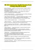 NR 442 Community Health Nursing Exam 2 Study Set|105 Q and A