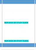 NUR 6435 SB STUDY GUIDE  (LATEST 2023/2024) 100% CORRECT