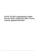 (NGN) ATI RN Comprehensive Online Practice 2019 A With NGN 100% Correct Answers updated 2023/2024