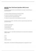 AHA BLS Test/ Final Exam Questions Wth Correct Answers 