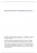 CMIS 526 Final Exam | 295 Questions and Answers