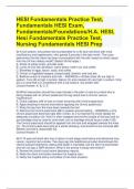 HESI Fundamentals Practice Test, Fundamentals HESI Exam, Fundamentals/Foundations/H.A. HESI, Hesi Fundamentals Practice Test, Nursing Fundamentals HESI Prep