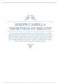JOSEPH CAMELLA "SHORTNESS OF BREATH" 2023