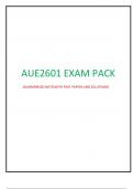 AUE 2601 Exam Pack, UNISA